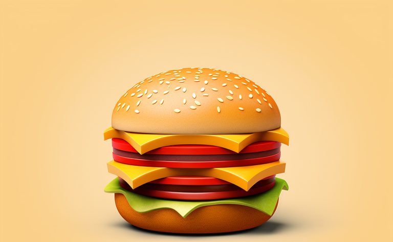 delicious-looking-3d-burger-with-simple-background